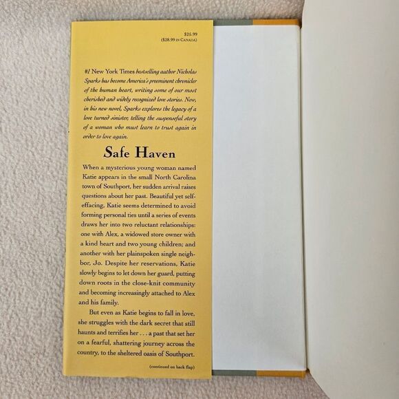 Nicholas Sparks Safe Haven Hardback Book - Picture 6 of 14